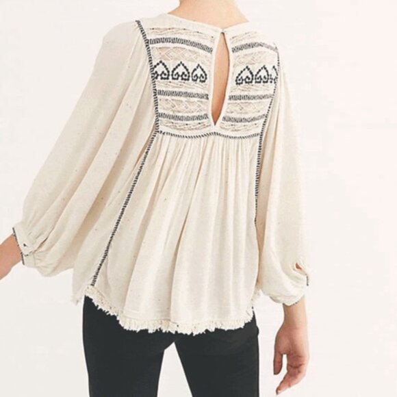 Free People Cyprus Avenue Embroidered Top - Picture 2 of 14